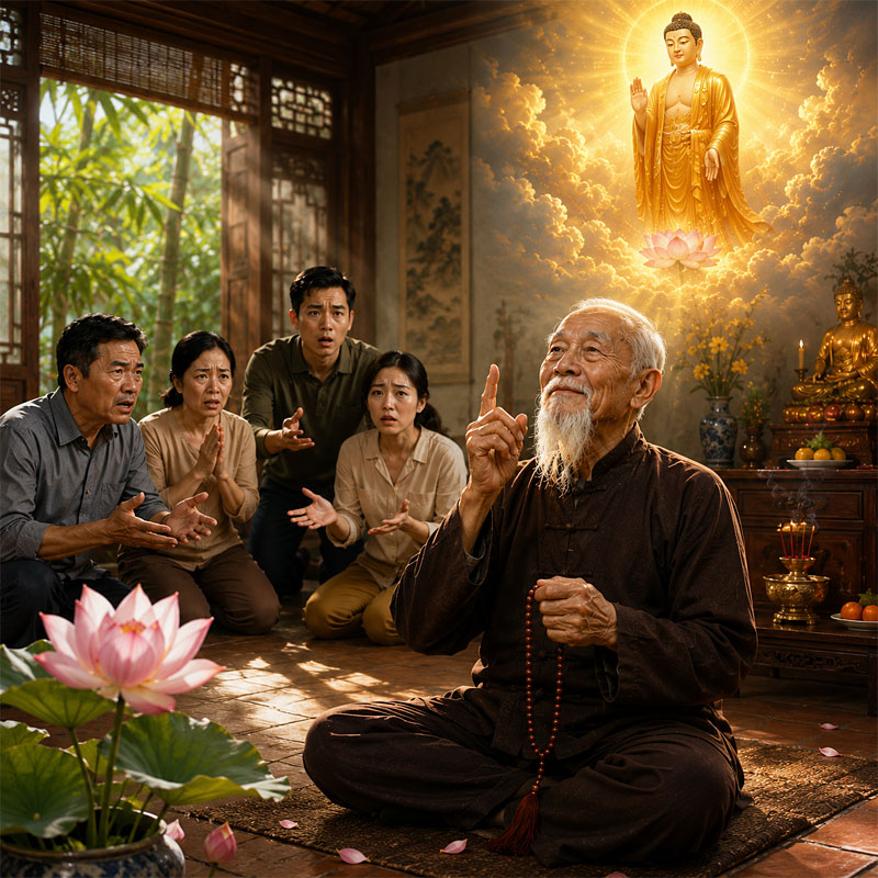 Mặc Cho Con Cháu Cố Tình Trì Hoãn Ngày Vãng Sanh Cụ Ông Một Mực Không Thay Đổi Ngày Quy Tây