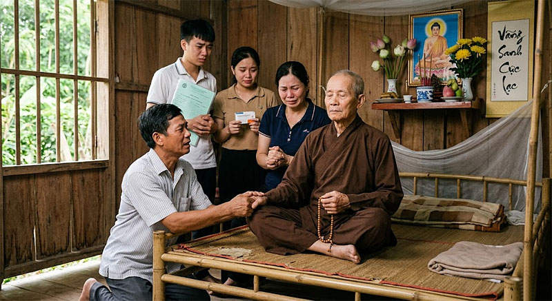 Mặc Cho Con Cháu Cố Tình Trì Hoãn Ngày Vãng Sanh Cụ Ông Một Mực Không Thay Đổi Ngày Quy Tây