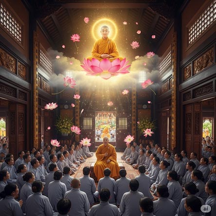 Một Vị Sư Mỗi Ngày Niệm Phật Bảy Vạn Câu Cảm Hóa Phật Hiện Thân Ngợi Khen