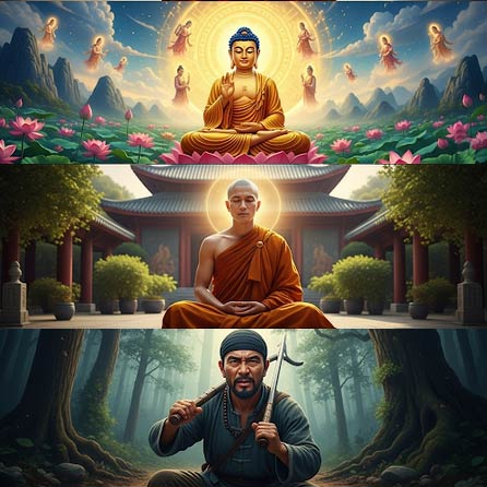 Nhờ Địa Tạng Bồ Tát Cứu Mạng Khai Thị Niệm Phật Người Thợ Săn Được Vãng Sanh
