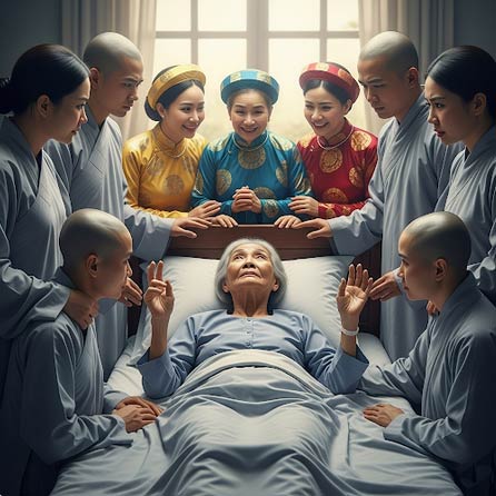 Vì Sao Chúng Ta Khuyên Người Lâm Chung Không Được Đi Theo Người Thân Đã Quá Vãng Nếu Thấy Họ Hiện Về?
