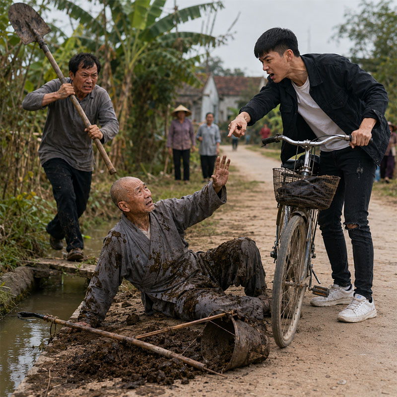 “Đừng đánh anh ta! Đừng đánh anh ta! Đừng trách anh ta, đều là lỗi của tôi!”