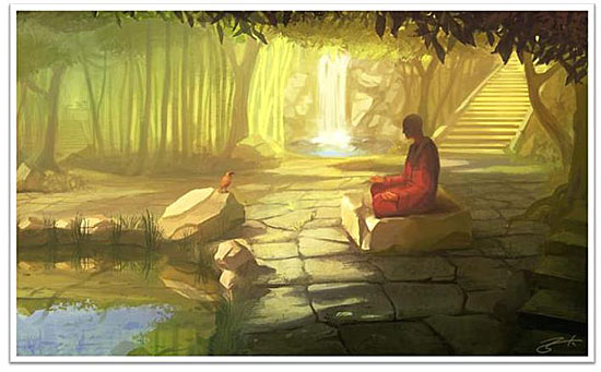 Trong thế giới tạm bợ, ngập tràn khổ đau này, loay hoay mãi, cuối cùng chỉ có thể tìm được cái gọi là " thanh thản" và "bình yên" khi an trú dưới ánh sáng Phật Pháp.