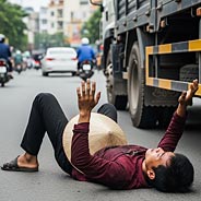 Hành Nghề Đồ Tể Bị Quả Báo Xe Cán Nát Thây