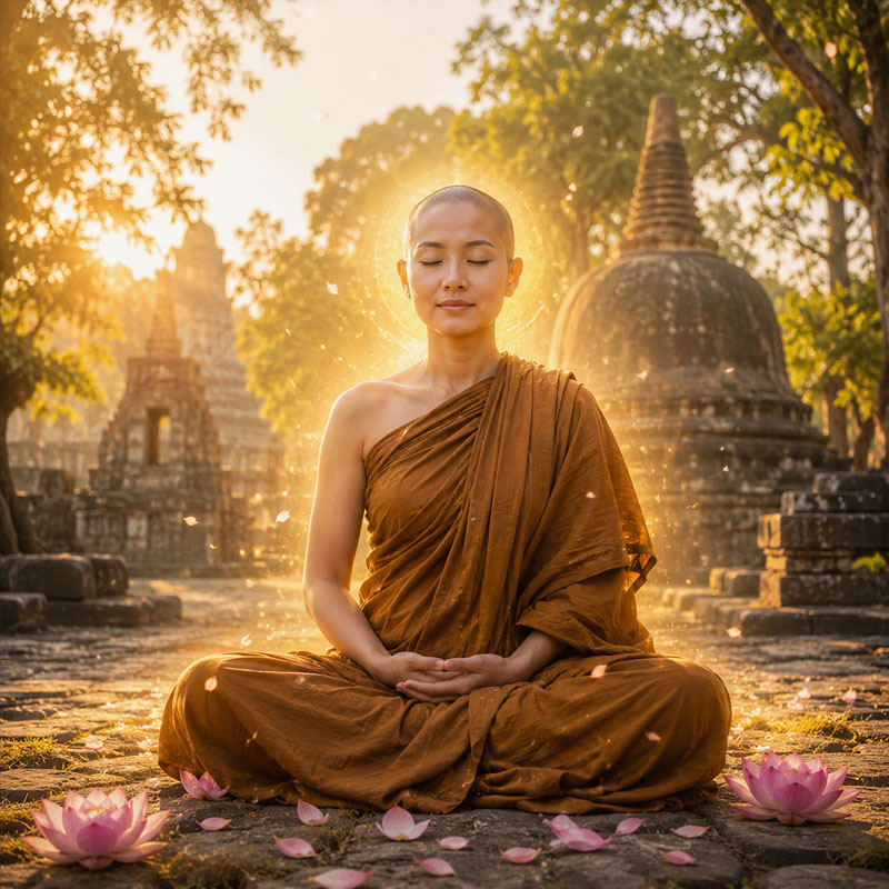 Kim Sắc chứng quả A La Hán