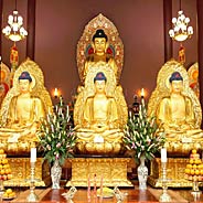 Mười Phương Ba Đời Hết Thảy Chư Phật Trên Thành Phật Đạo Dưới Hóa Độ Chúng Sanh Không Vị Nào Chẳng Nhờ Vào Pháp Tịnh Độ