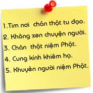 Năm Điều Quan Trọng Người Niệm Phật Cần Nên Làm‏